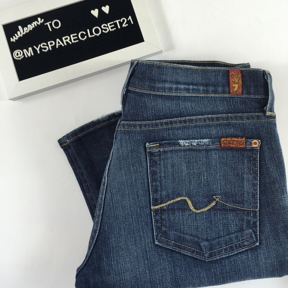 7 For All Mankind Flip Flop  Jeans Sz 30